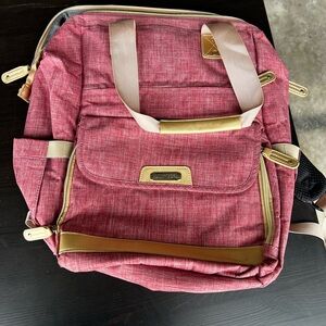 Stylish Pink Tote Backpack - Unbranded